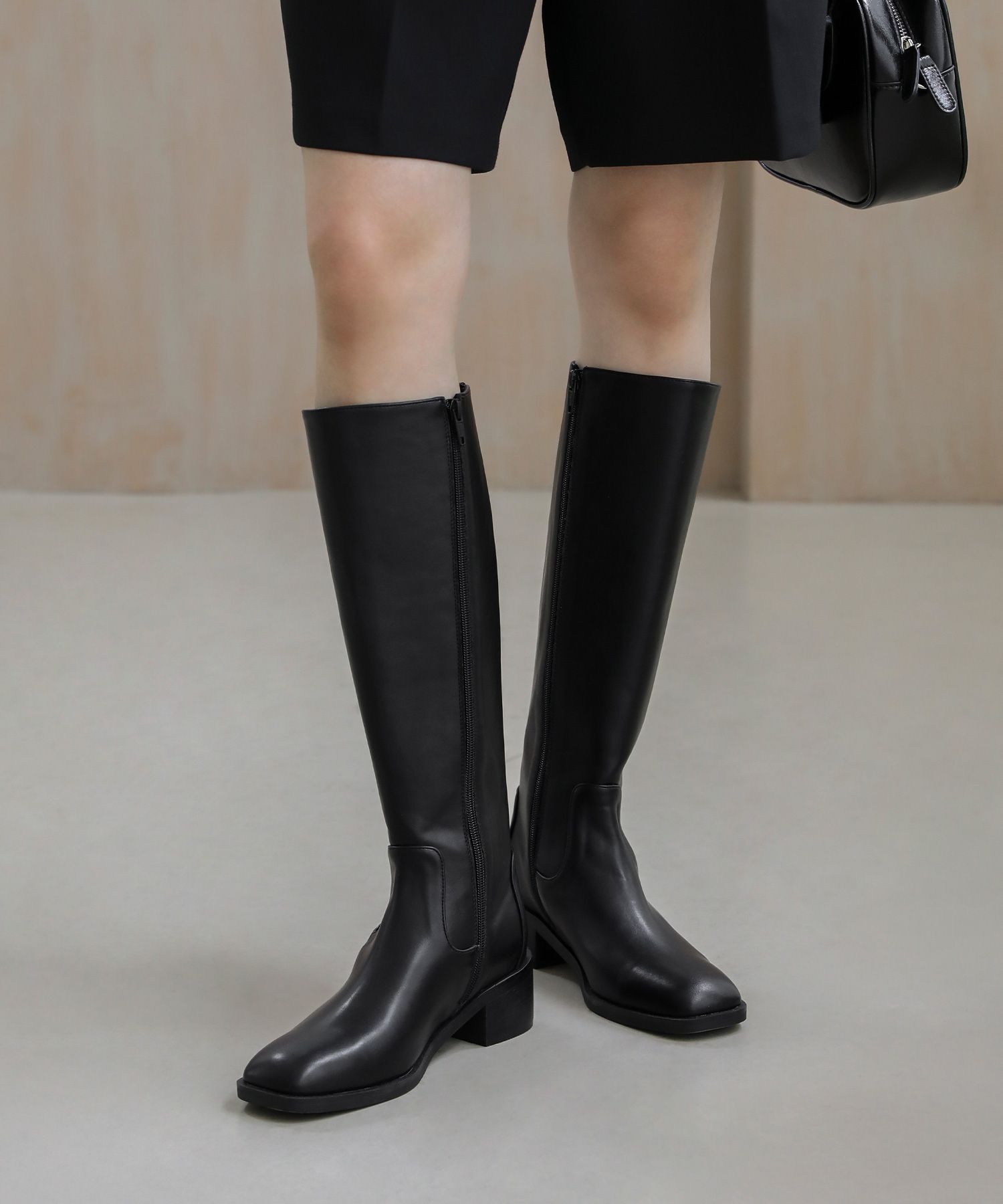 MUSINSA公式 | SAPPUN Avery スクエア ロングブーツ (5cm)