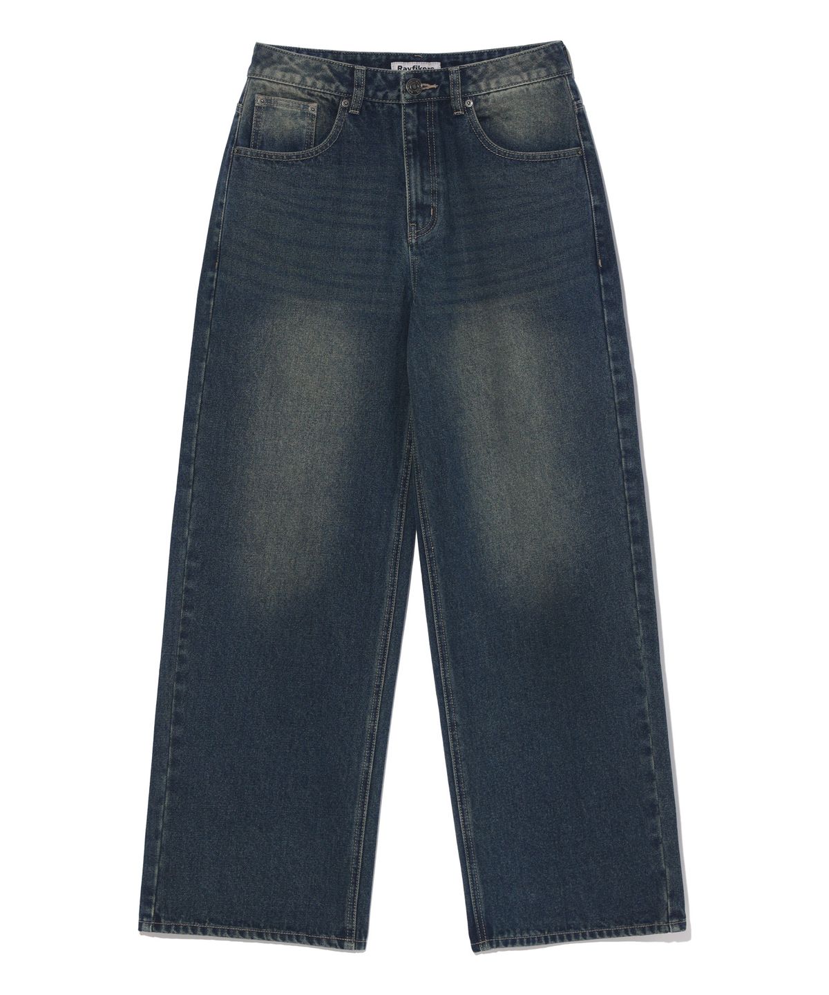 레이피커스(RAYFIKERS) 틴워싱 와이드 데님 팬츠 MQ5DU526_DARK INDIGO