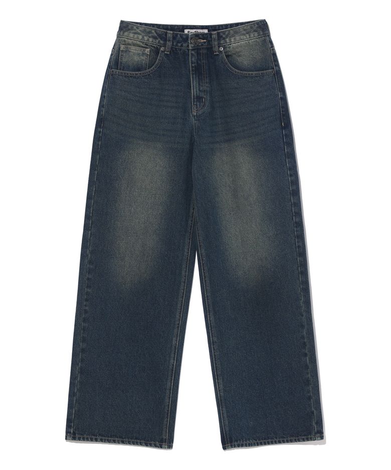 틴워싱 와이드 데님 팬츠 MQ5DU526_DARK INDIGO