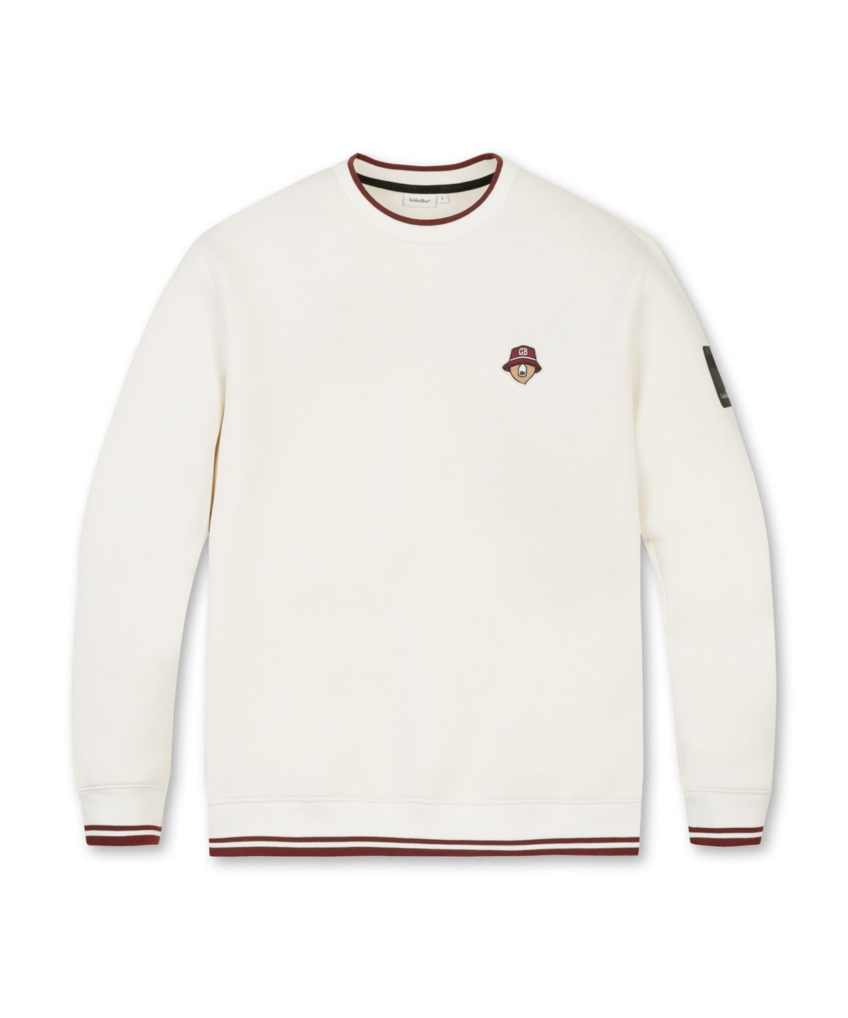 골든베어(GOLDEN BEAR) Printed Back Double-face Sweatshirt G4TAW25771IVX