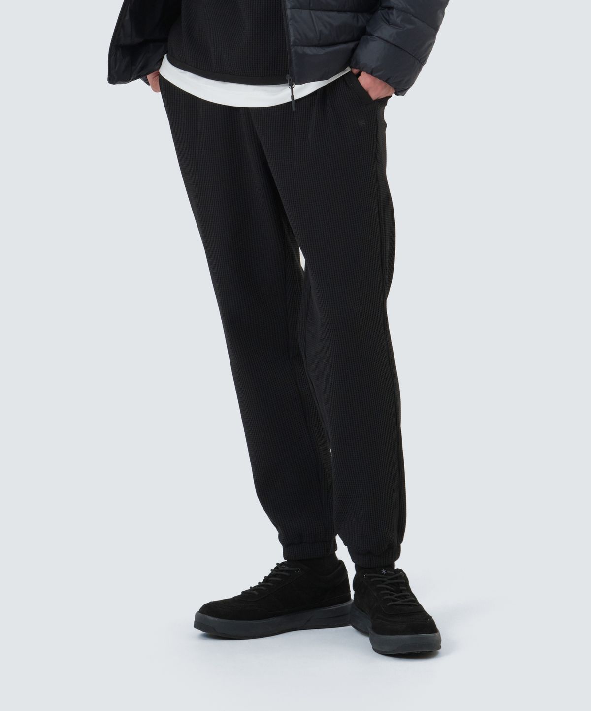 스노우피크 어패럴(SNOWPEAK APPAREL) 델타피크 와플 조거 팬츠 (S25FMTFP16) Black