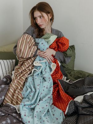 레트로 패턴 양면 순면 극세사 담요 10종 3size