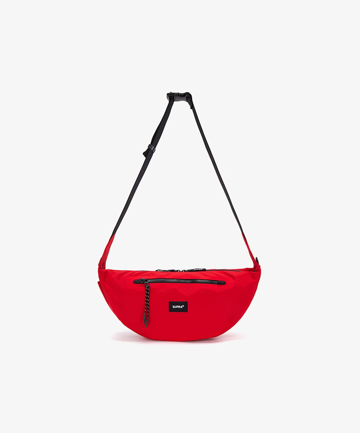 수프라(SUPRA) NYLON HOBO CROSS BAG RED(RED)