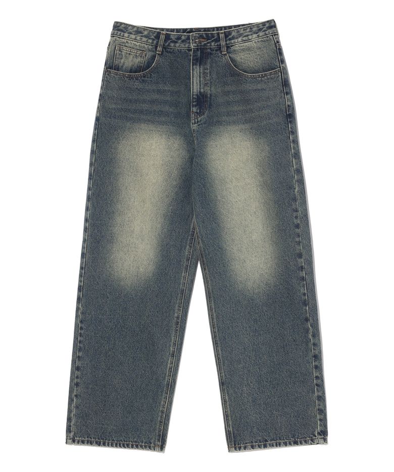 커브드 브러쉬 데님 팬츠 LQ5DU533_DARK INDIGO
