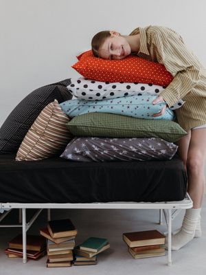 레트로 패턴 60수 고밀도 베개커버