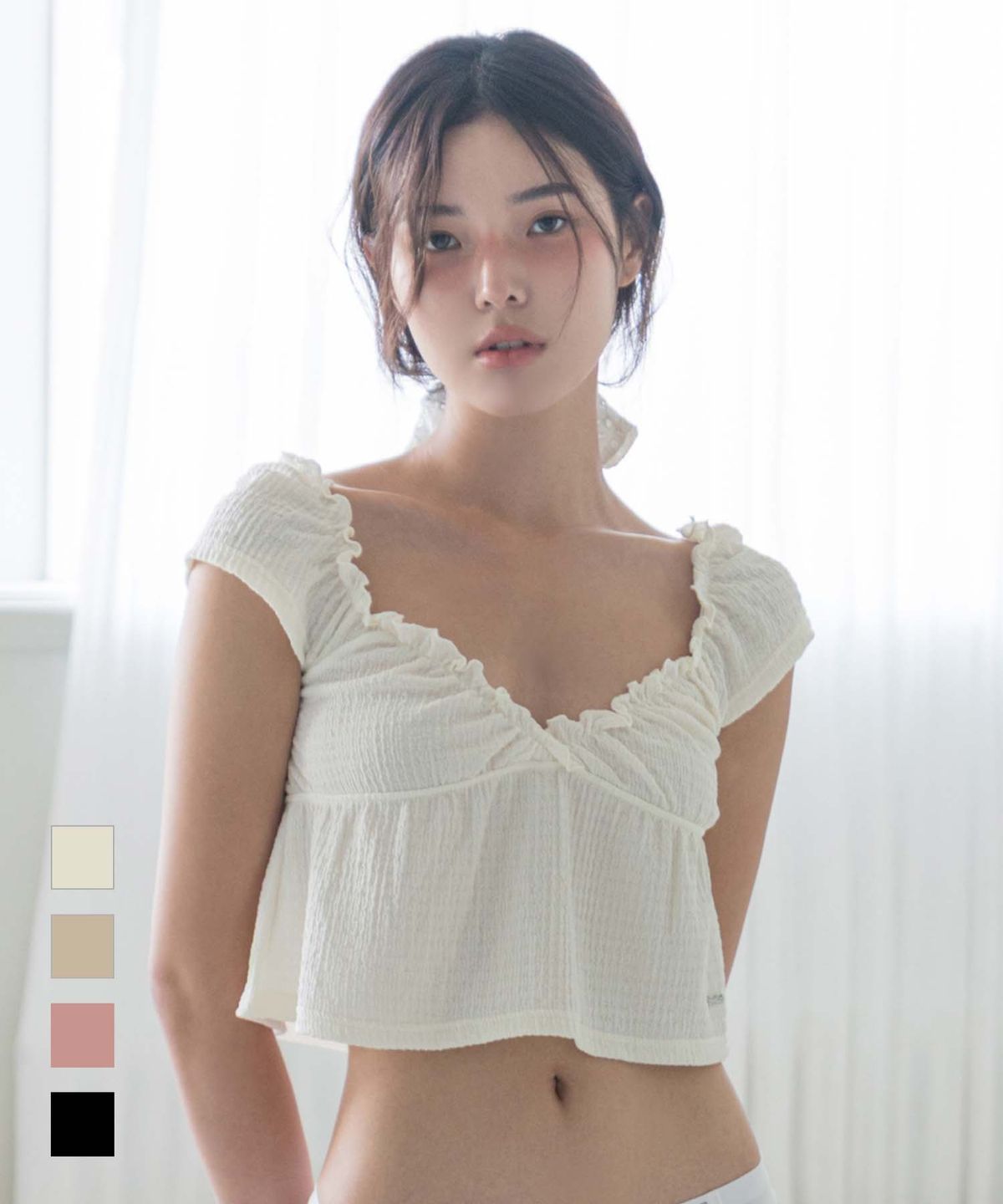 도로시와(DOROSIWA) 루나 스모크 셔링탑_4colors