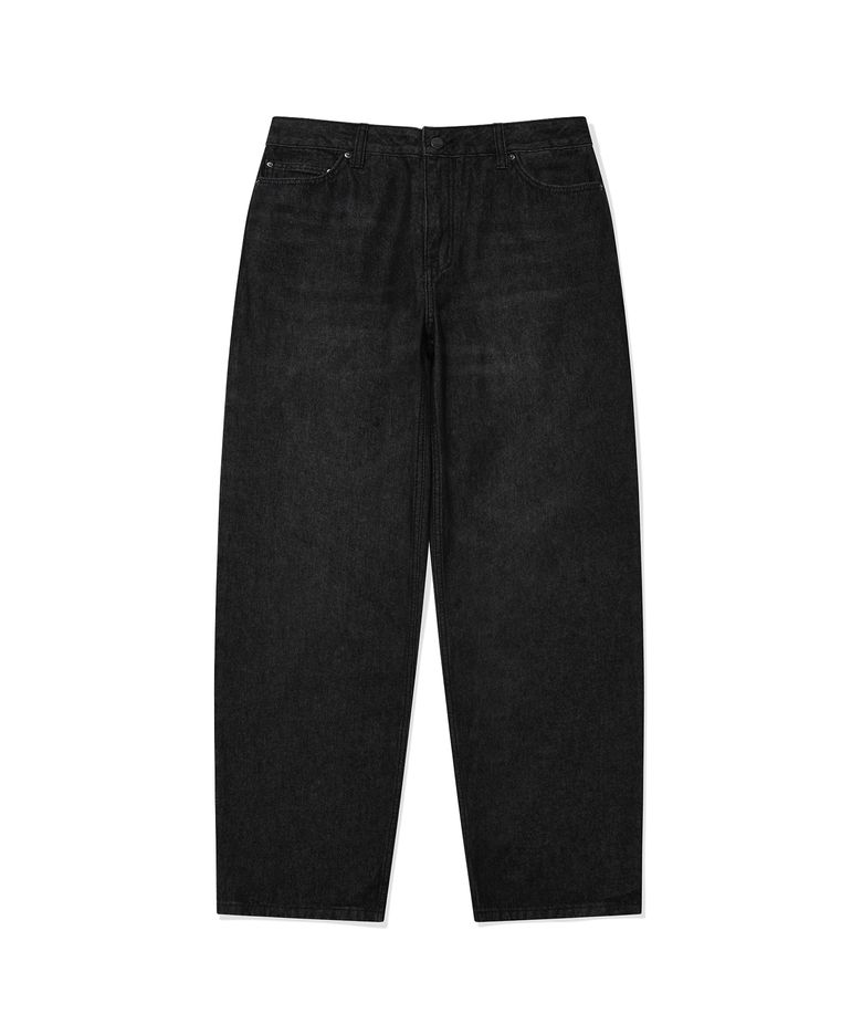 레귤러핏 데님 팬츠 Black