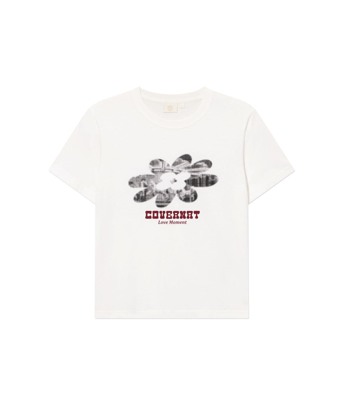 커버낫 우먼(COVERNAT WOMAN) 우먼 클로버 그래픽 반팔 티셔츠 Off White