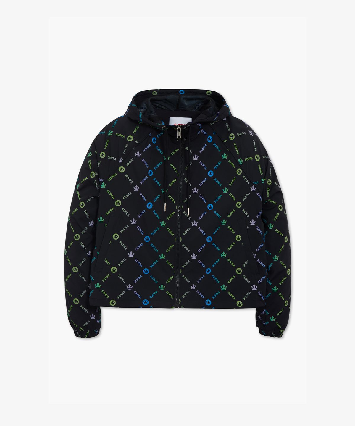 수프라(SUPRA) 모노그램 우먼스 우븐 바람막이(BLACK)