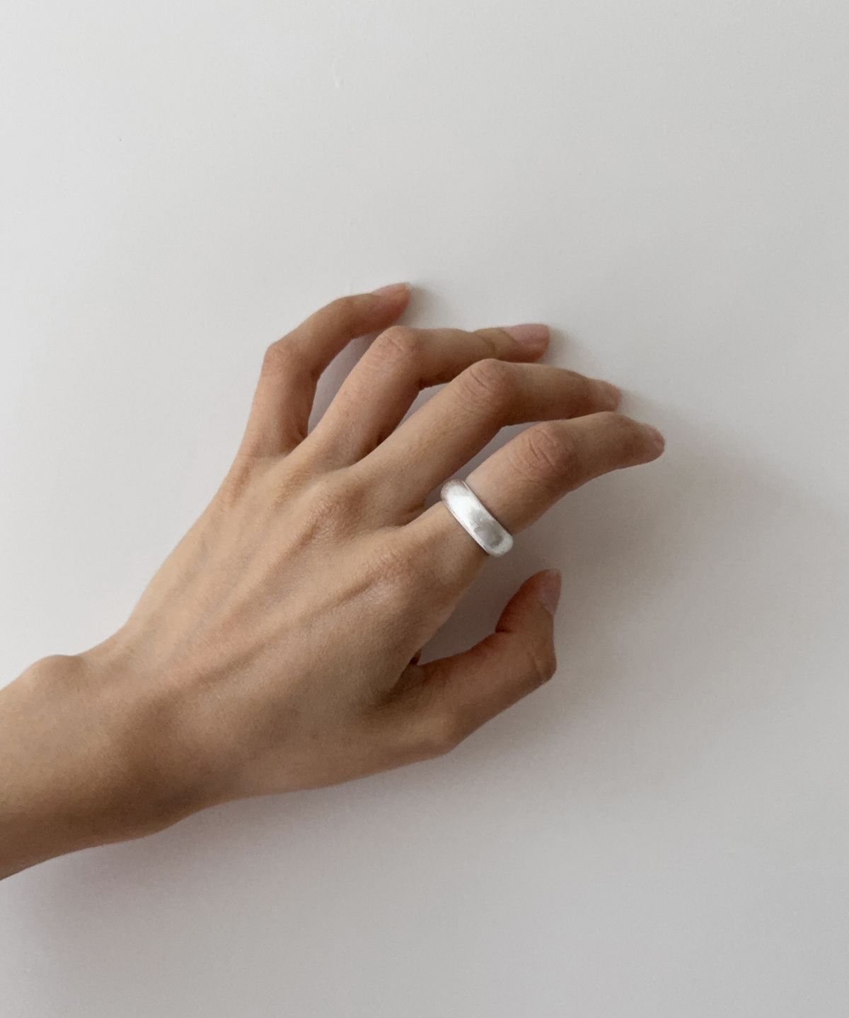 바라두(BARADU) 925 Round bold ring - matte