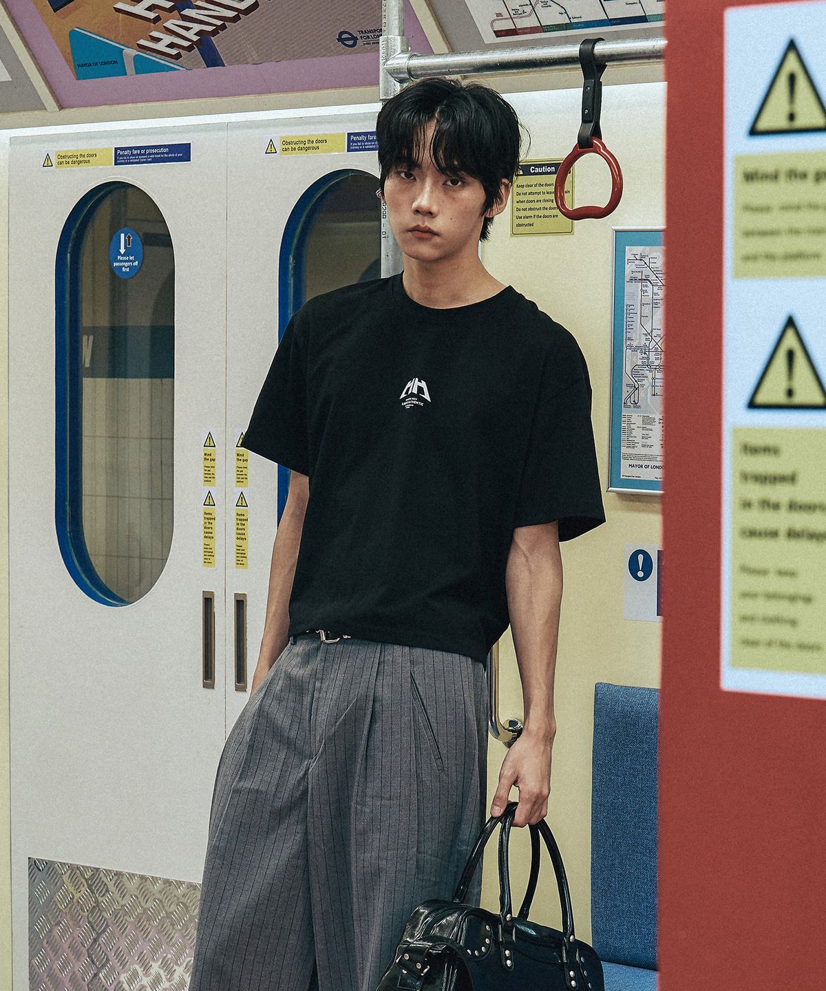 엘리메노(ELIMENO) EL HH 남성 크롭 반팔티셔츠 3Color