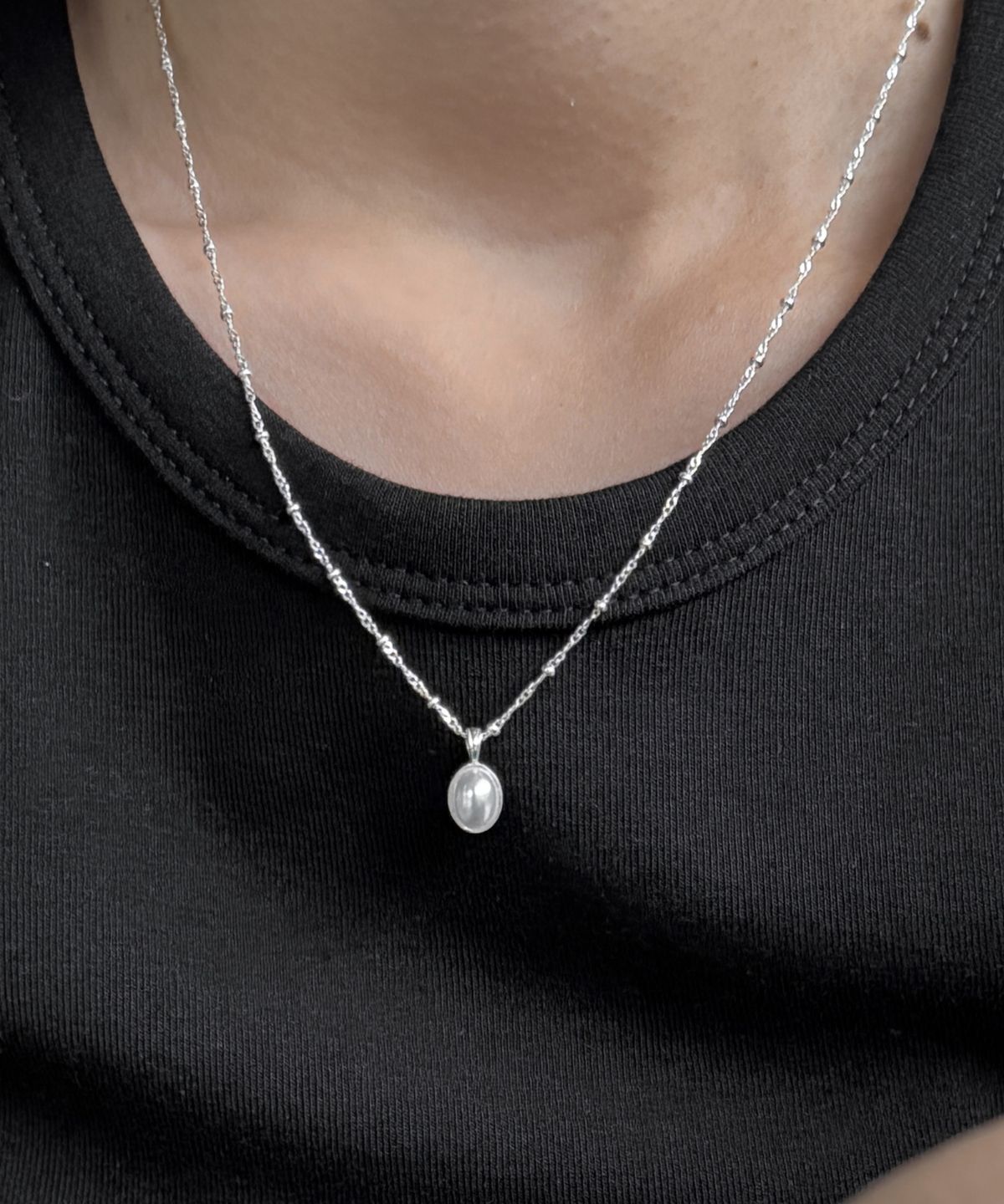 바라두(BARADU) 925 Baroque pearl necklace