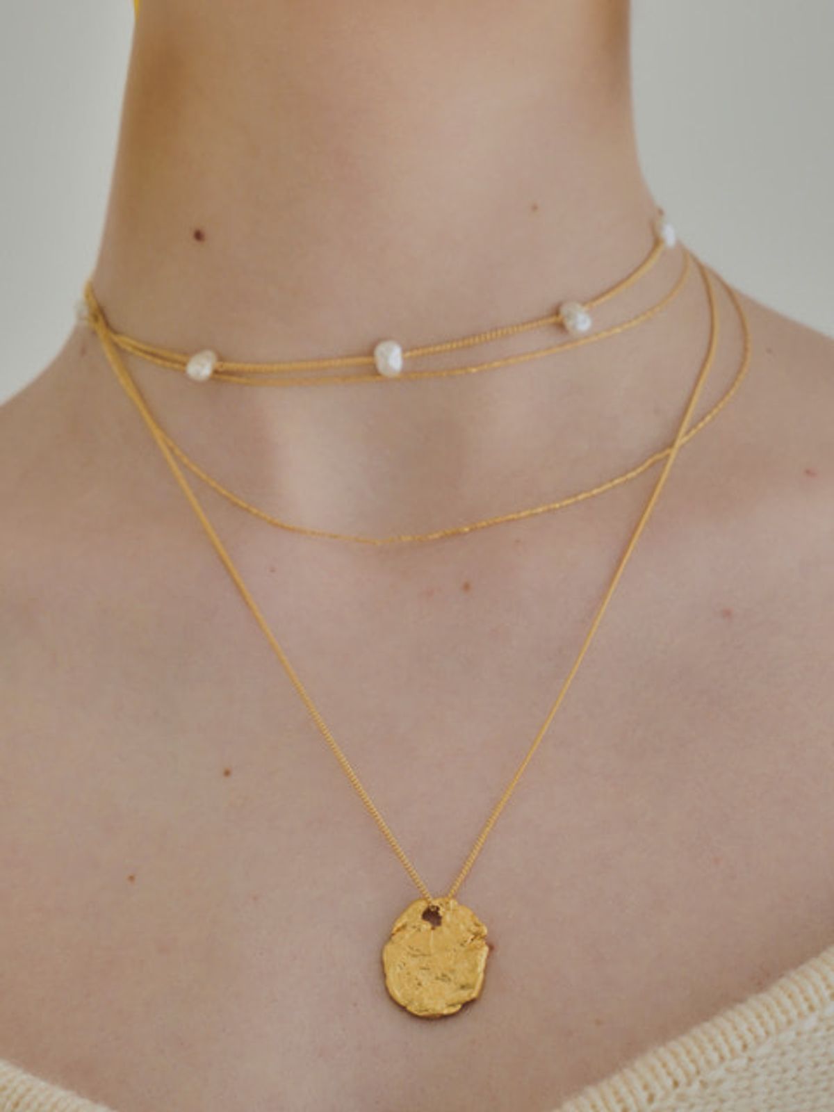 조에나(ZOENA) 2-set comi necklace