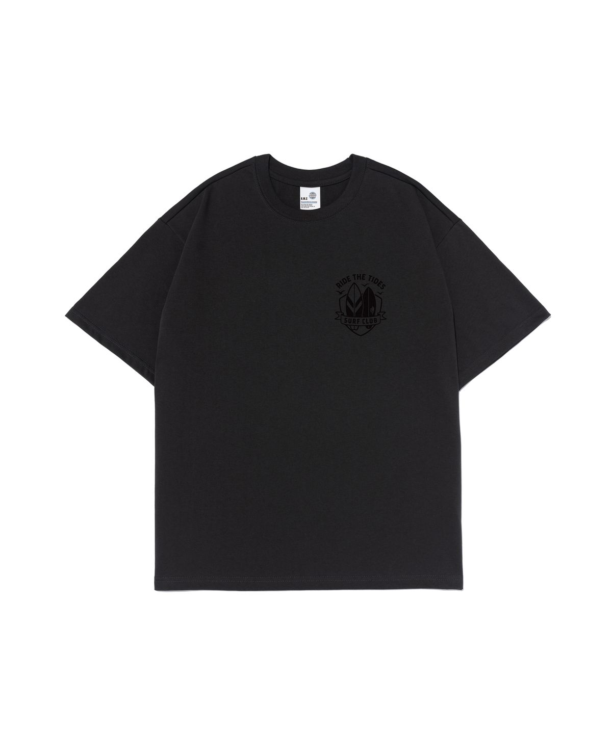 블랙브라이어(BLACK BRIAR) 서프 클럽 로고 티셔츠 (차콜)