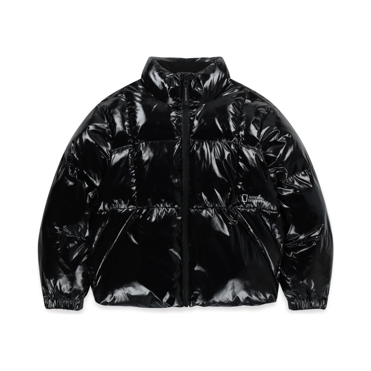 내셔널지오그래픽 키즈(NATIONAL GEOGRAPHIC KIDS) K254UPD902 글로시 패딩 점퍼 CARBONBLACK