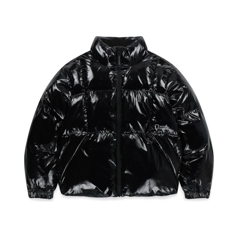 K254UPD902 글로시 패딩 점퍼 CARBONBLACK
