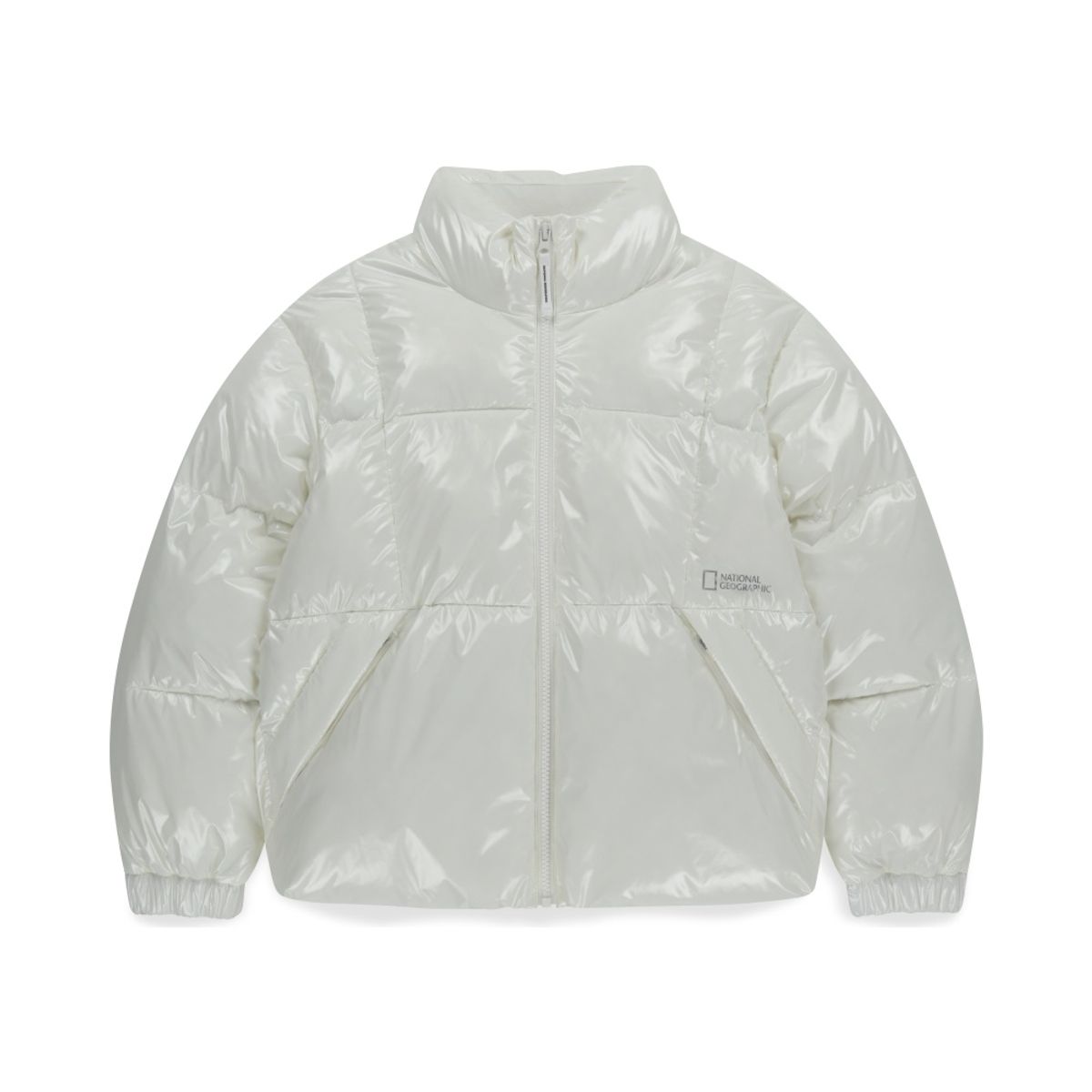 내셔널지오그래픽 키즈(NATIONAL GEOGRAPHIC KIDS) K254UPD902 글로시 패딩 점퍼 IVORY