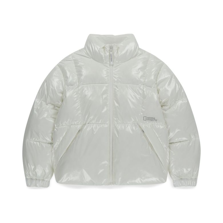 K254UPD902 글로시 패딩 점퍼 IVORY