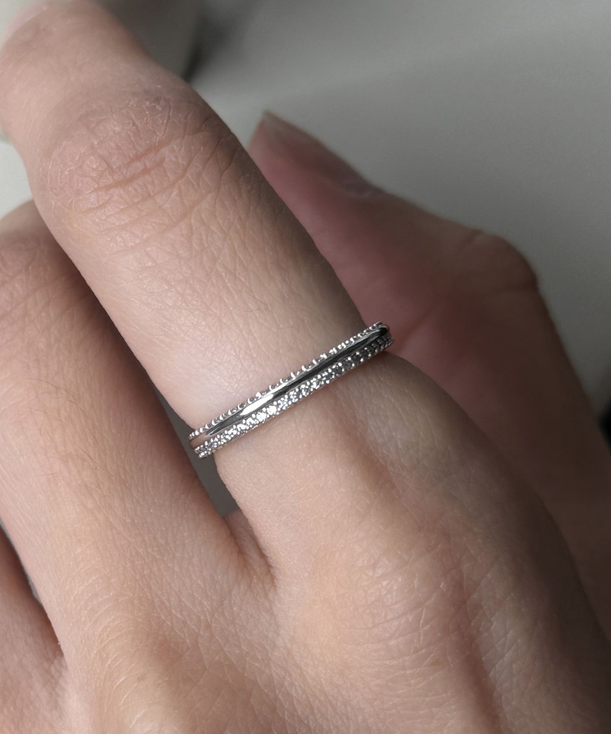 바라두(BARADU) 925 Two-line eternity ring