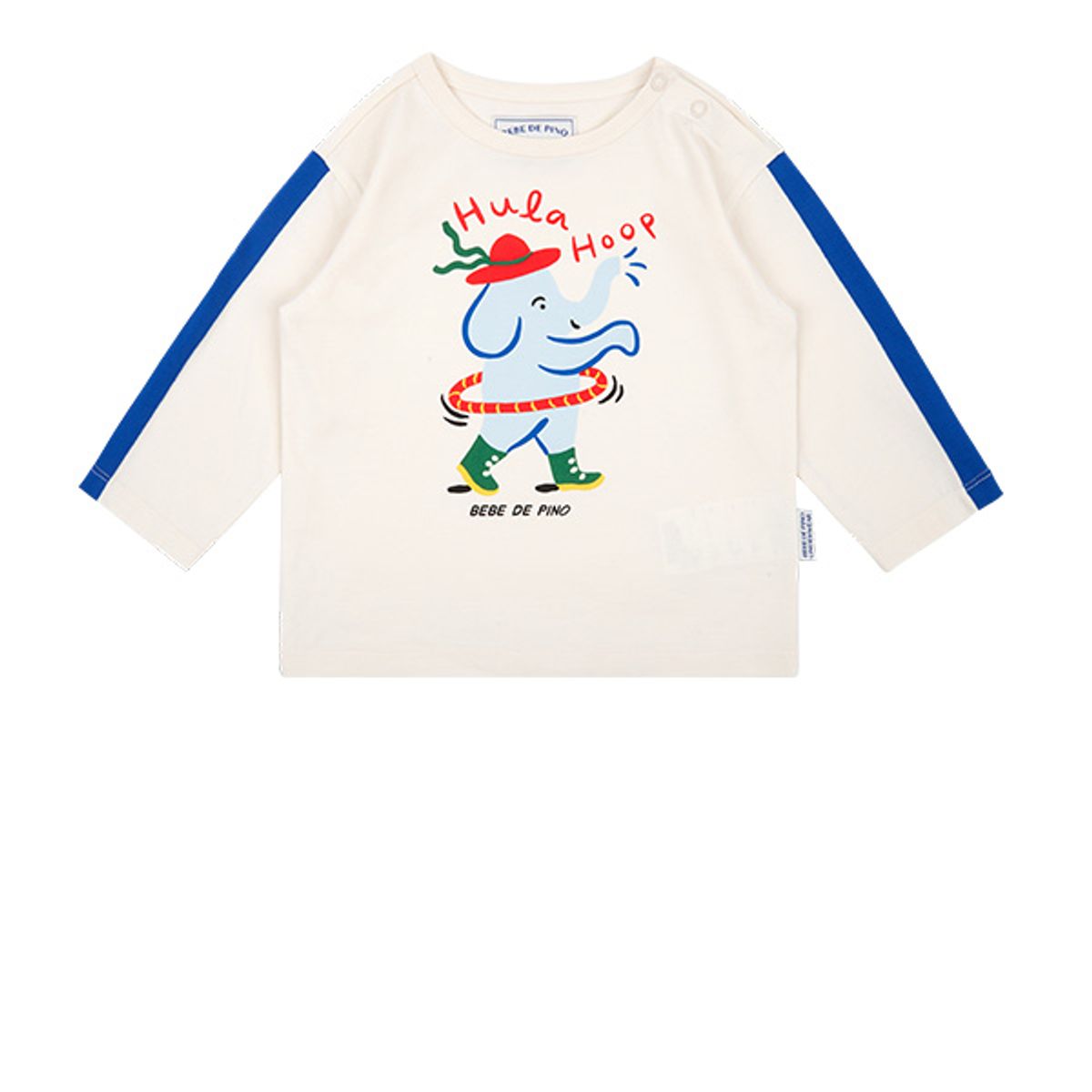 베베드피노 언더웨어(BEBEDEPINO UNDERWEAR) [BABY] 크림 엘리펀트 베이비 티셔츠_BU53TR101
