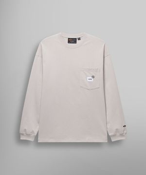 UNFRM 롱슬리브 포켓 티셔츠 아이보리