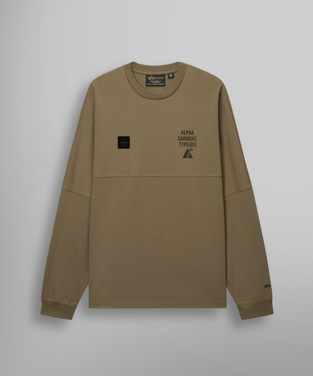 알파 인더스트리(ALPHA INDUSTRIES) UNFRM 롱슬리브 그래픽 티 탄