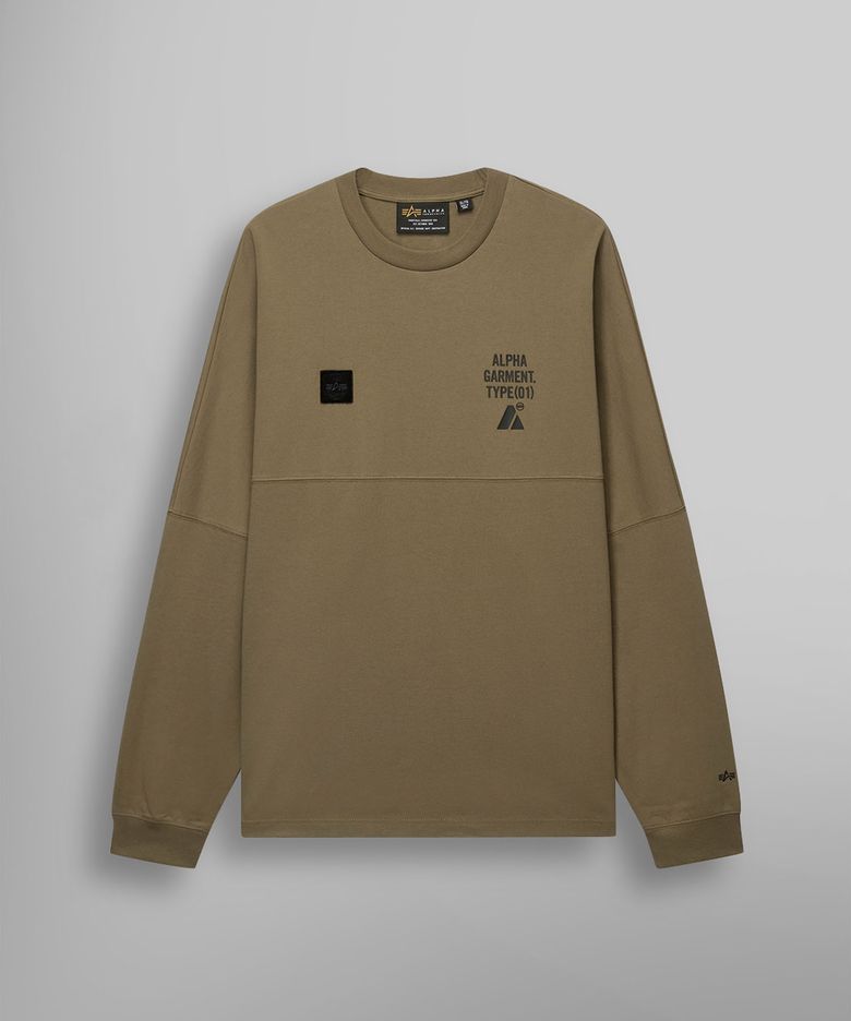 UNFRM 롱슬리브 그래픽 티 탄