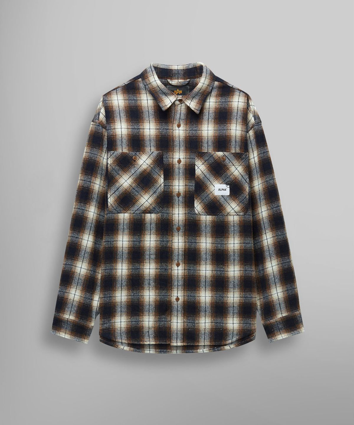 알파 인더스트리(ALPHA INDUSTRIES) UNFRM 플란넬 셔츠 러스트