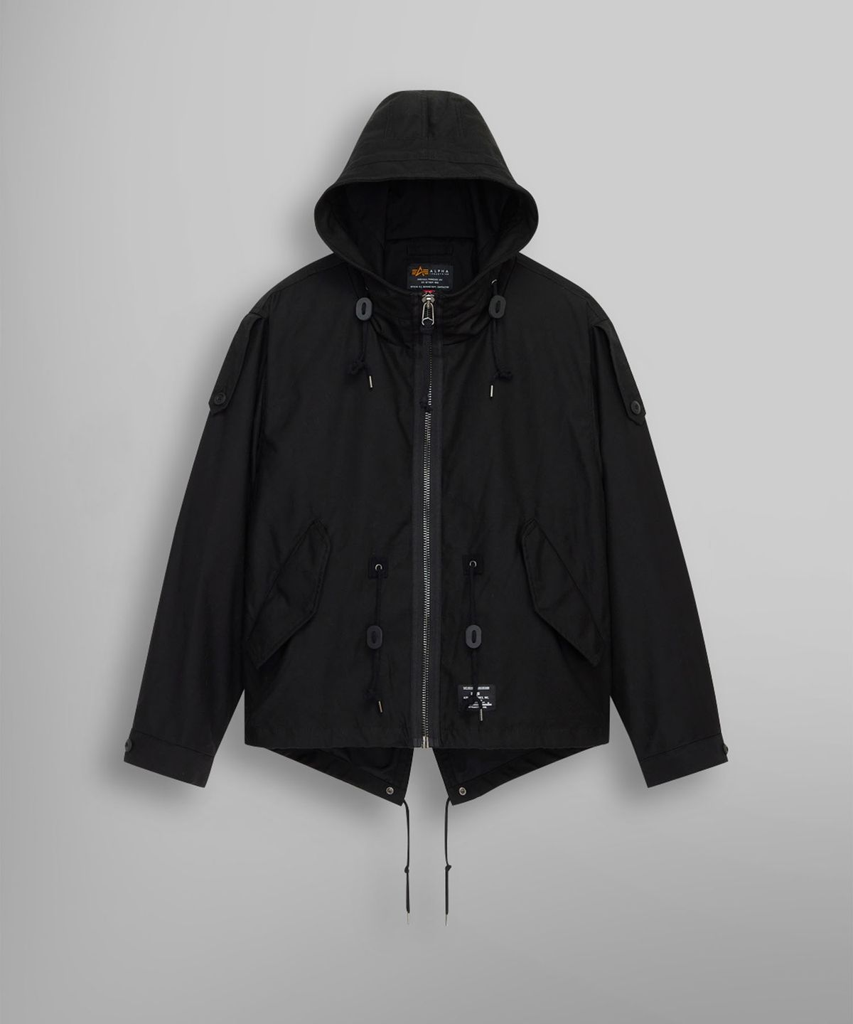 알파 인더스트리(ALPHA INDUSTRIES) M-65 모드 피시테일 필드 코트 블랙