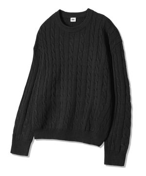 안나 니트 라운드티 GKCNT83 (BLACK)