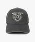 DOODLE HEART VINTAGE WASHED BALL CAP CHARCOAL