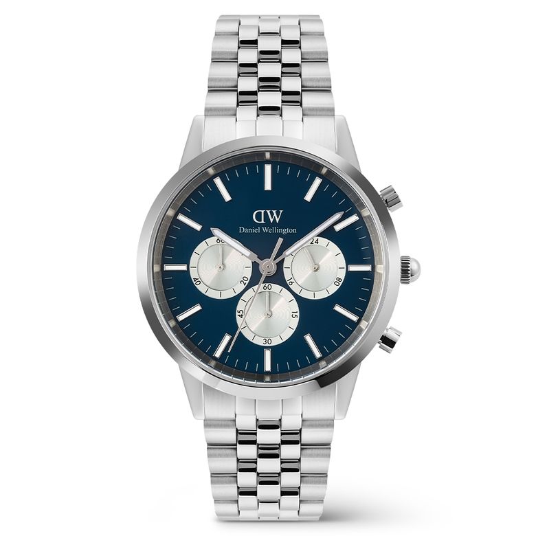 ICONIC CHRONOGRAPH LINK 청판 크로노그래프 클래식 메탈시계