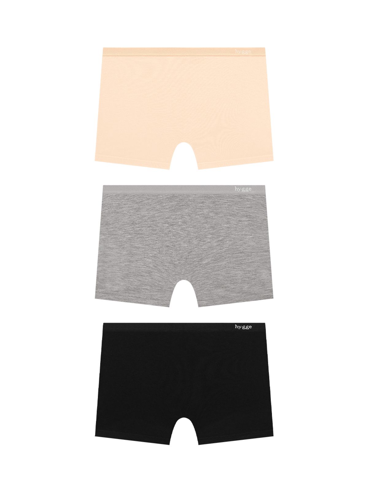 휘게 언더웨어(HYGGE UNDERWEAR) [3PACK] 릴렉스 모달 드로즈 사각팬티 3매