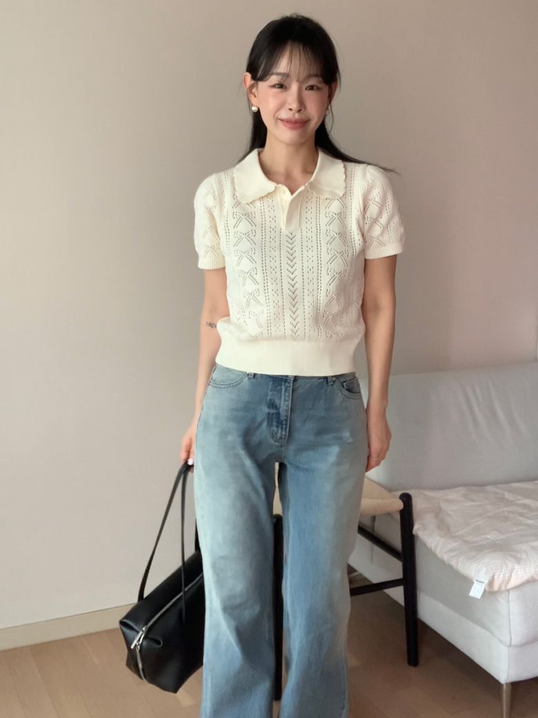 사이드 워싱 플레어 데님팬츠 LBL