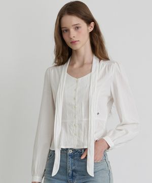 펄  스카프 블라우스 IV