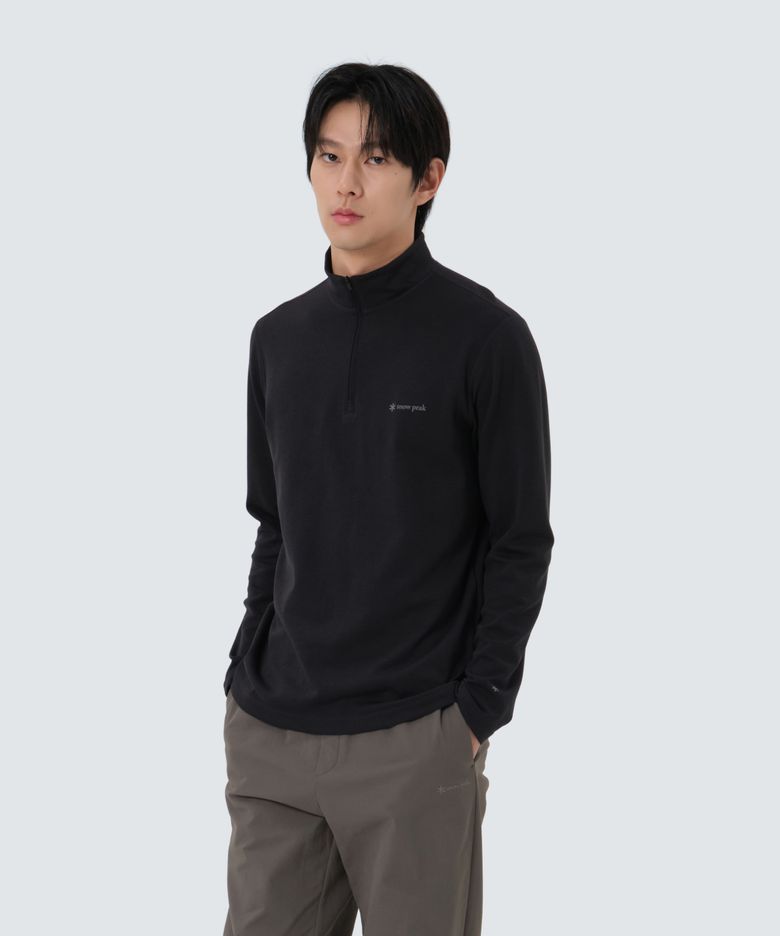 델타피크 퀵드라이 반집업 티셔츠 (S25FMTZT22) Dark Charcoal