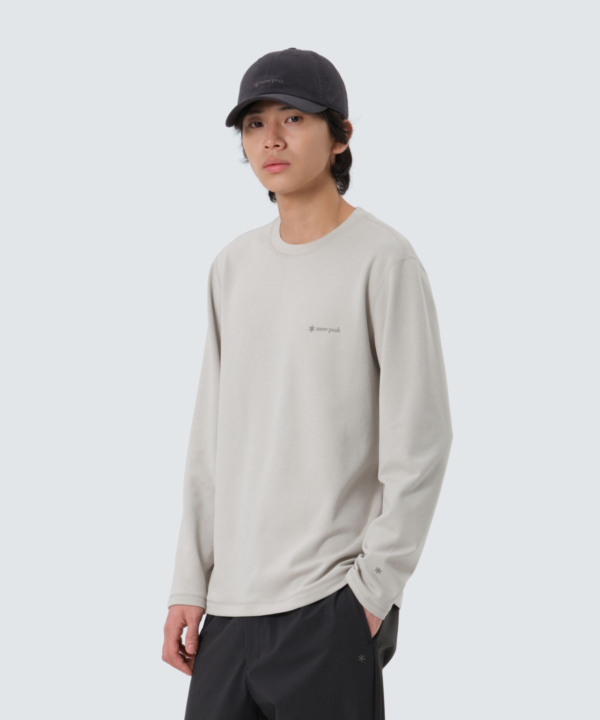 스노우피크 어패럴(SNOWPEAK APPAREL) 델타피크 퀵드라이 긴팔 티셔츠 (S25FMTTL22) Sand Beige