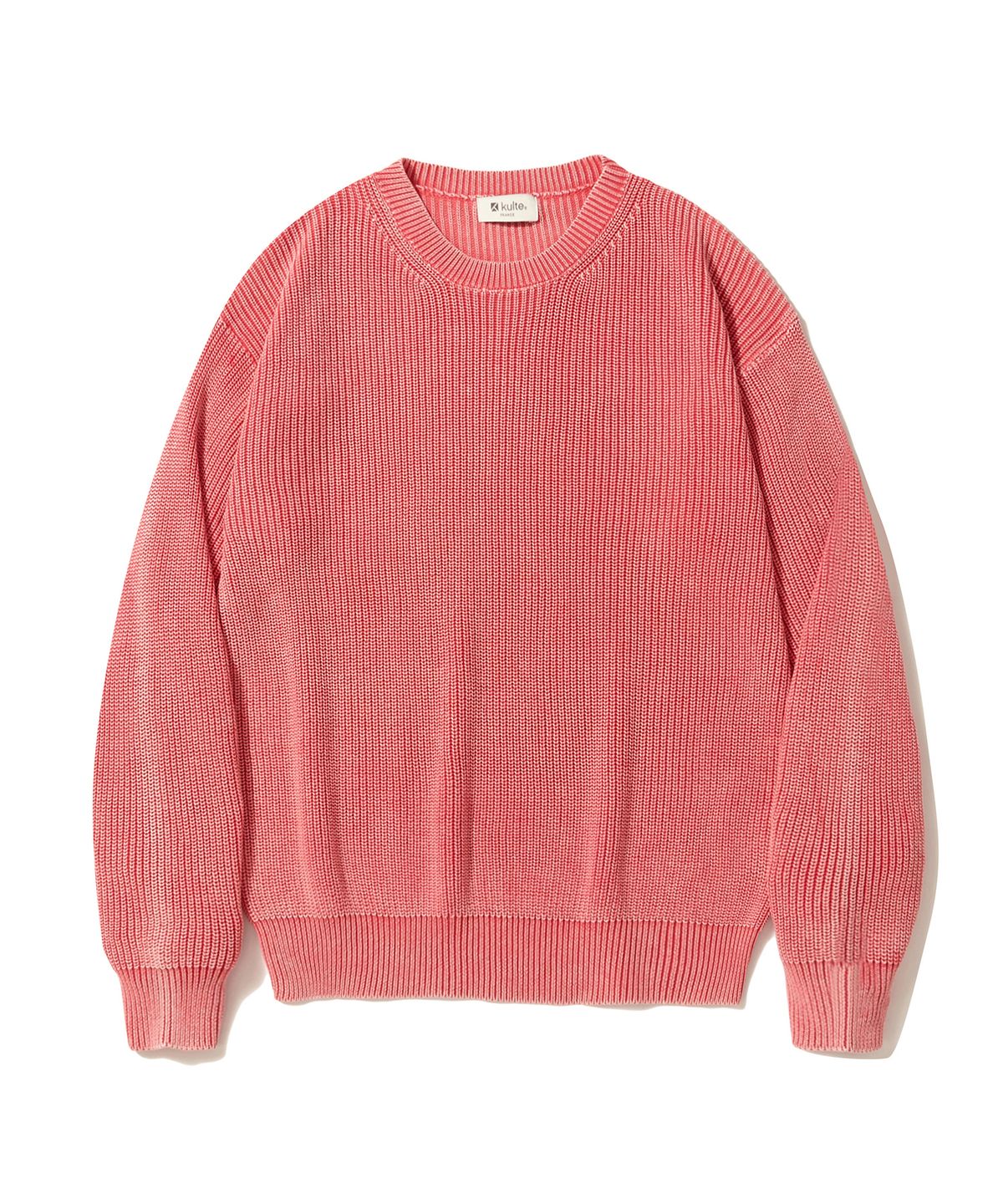 쿨트(KULTE) PIGMENT CREWNECK KNIT_PINK