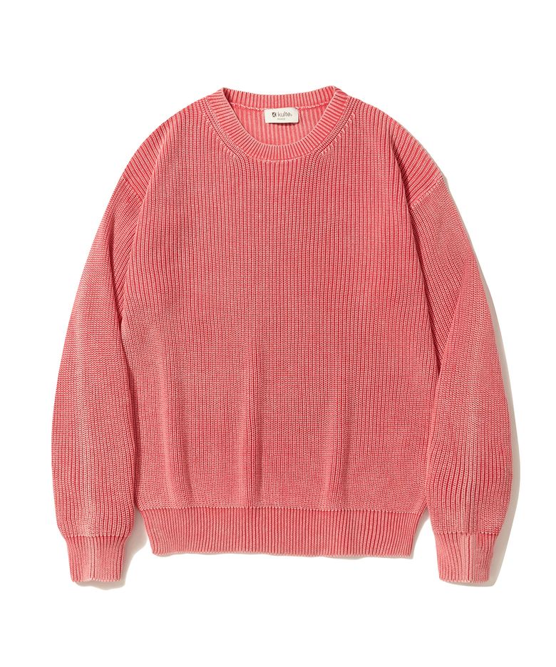 PIGMENT CREWNECK KNIT_PINK