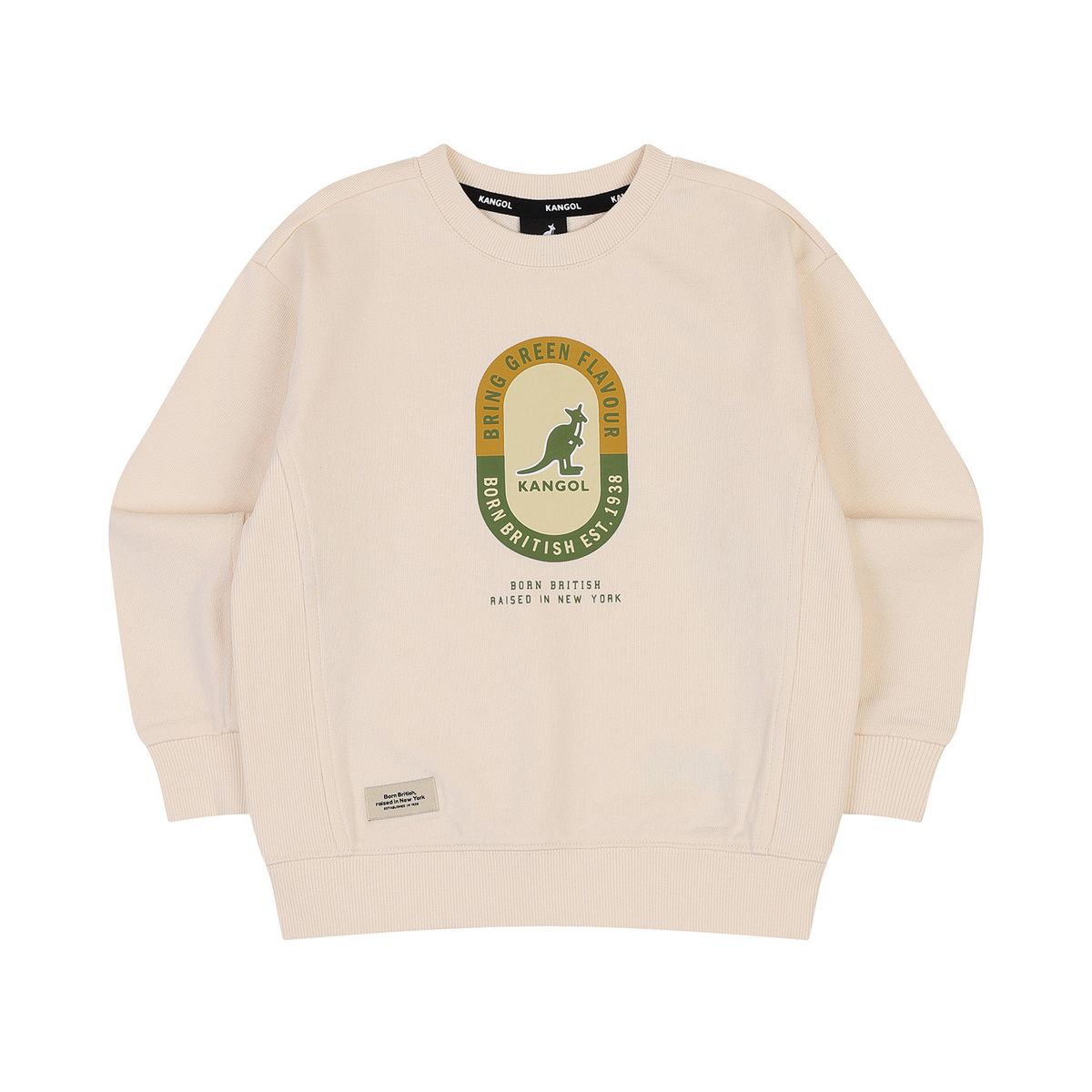 캉골키즈(KANGOL KIDS) 뉴 그래픽 스웻셔츠 RC 0104 크림