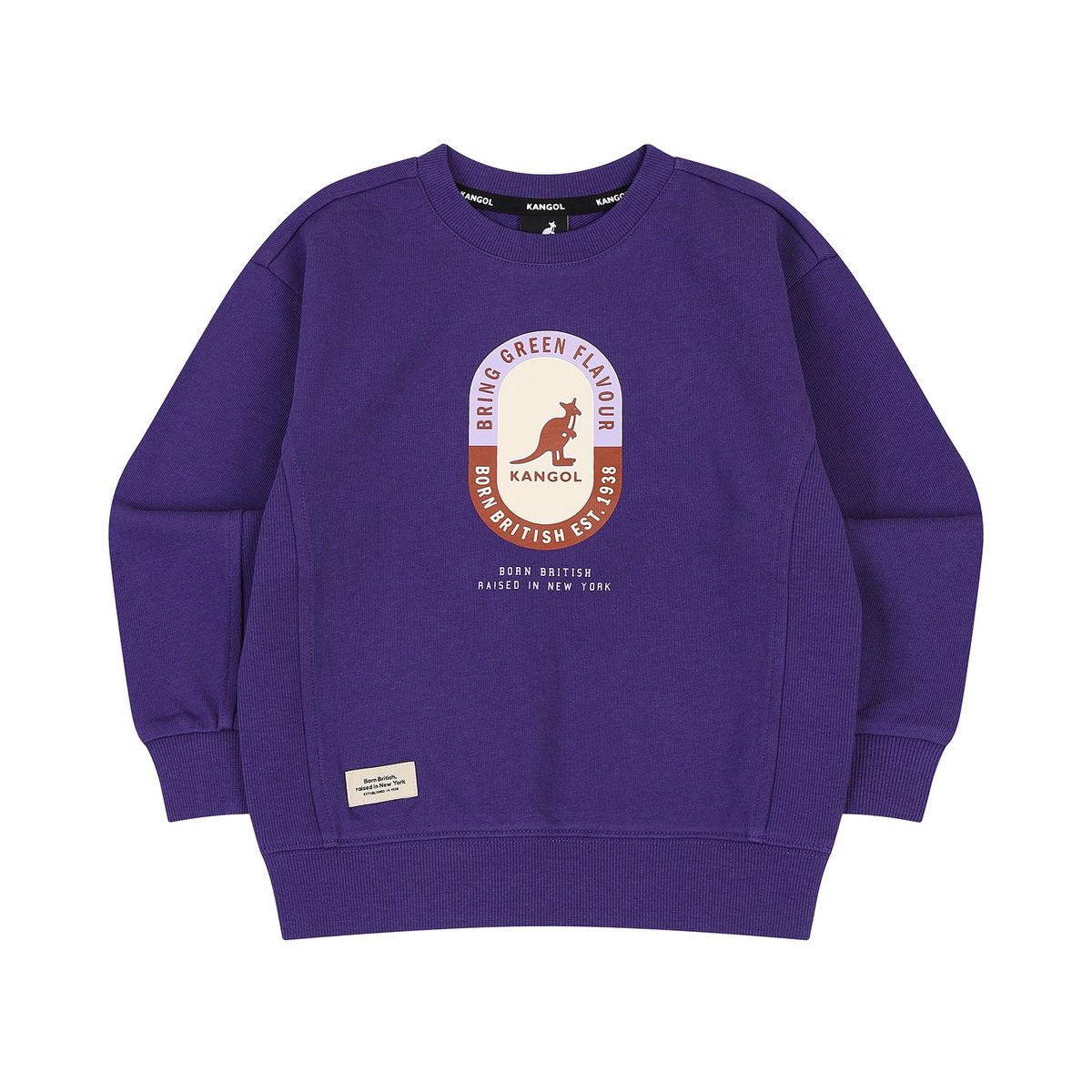 캉골키즈(KANGOL KIDS) 뉴 그래픽 스웻셔츠 RC 0104 퍼플