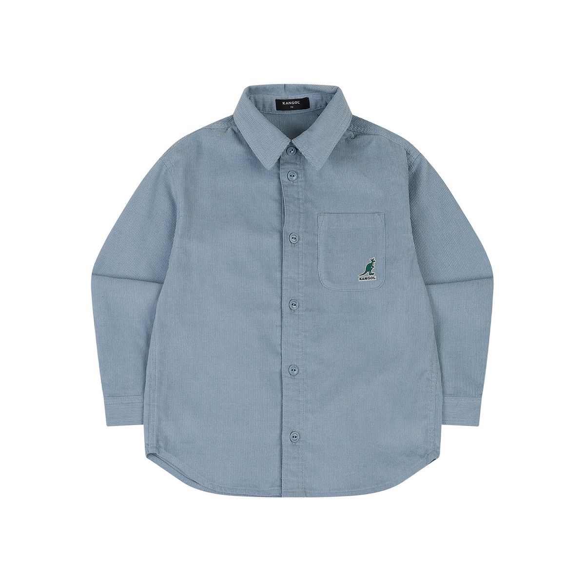 캉골키즈(KANGOL KIDS) 코듀로이 베이직 셔츠 RC 0104 블루
