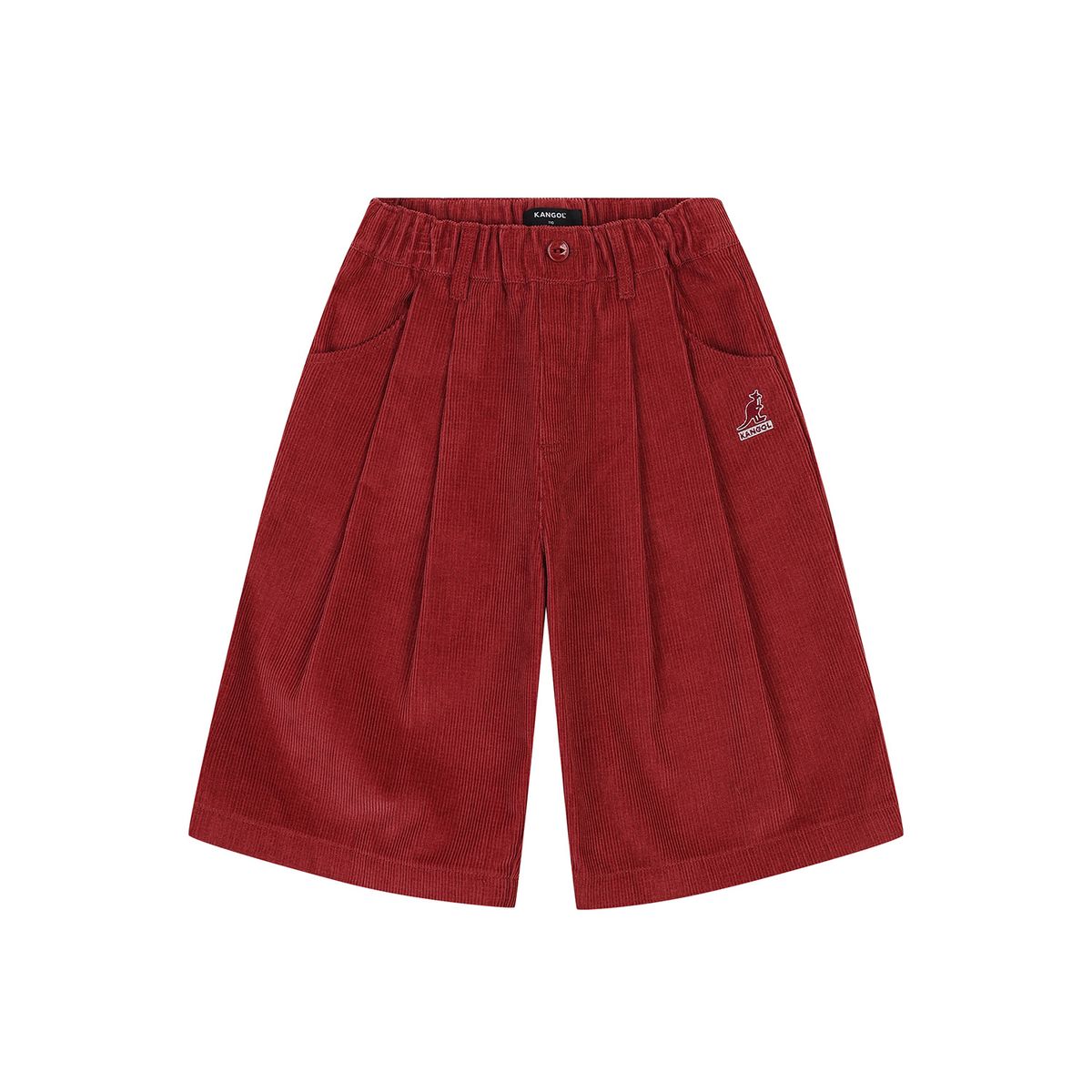 캉골키즈(KANGOL KIDS) 코듀로이 버뮤다 팬츠 RC 0103 버건디