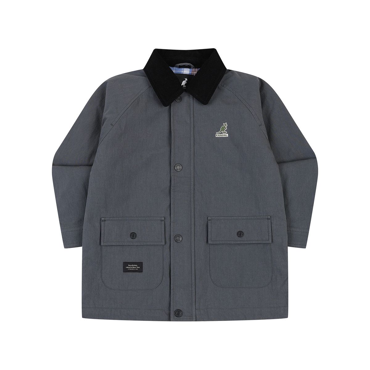 캉골키즈(KANGOL KIDS) 라이트 패디드 워크 자켓 RC 0101 차콜