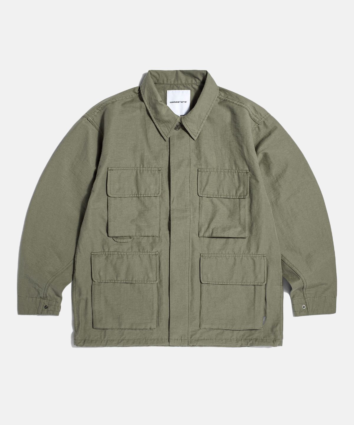 에스피오나지(ESPIONAGE) Washed CN BDU Jacket Dusty Olive