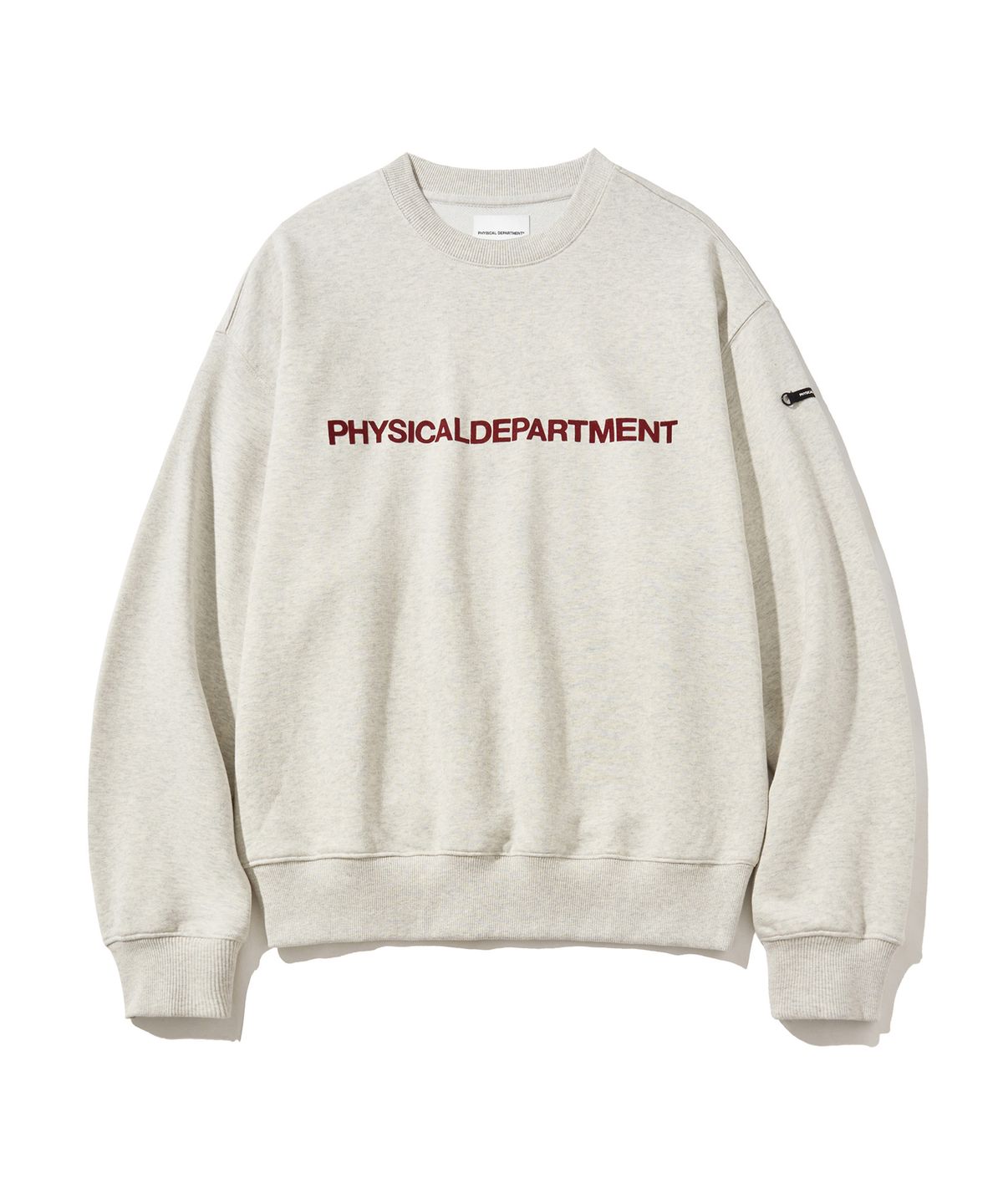 피지컬 디파트먼트(PHYSICAL DEPARTMENT) P-Dept 오리지널 로고 스웨트셔츠 오트밀