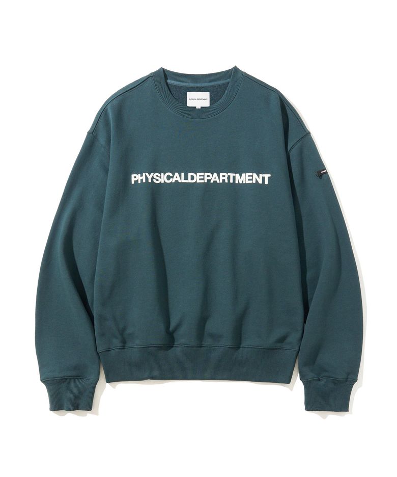 P-Dept 오리지널 로고 스웨트셔츠 다크 그린