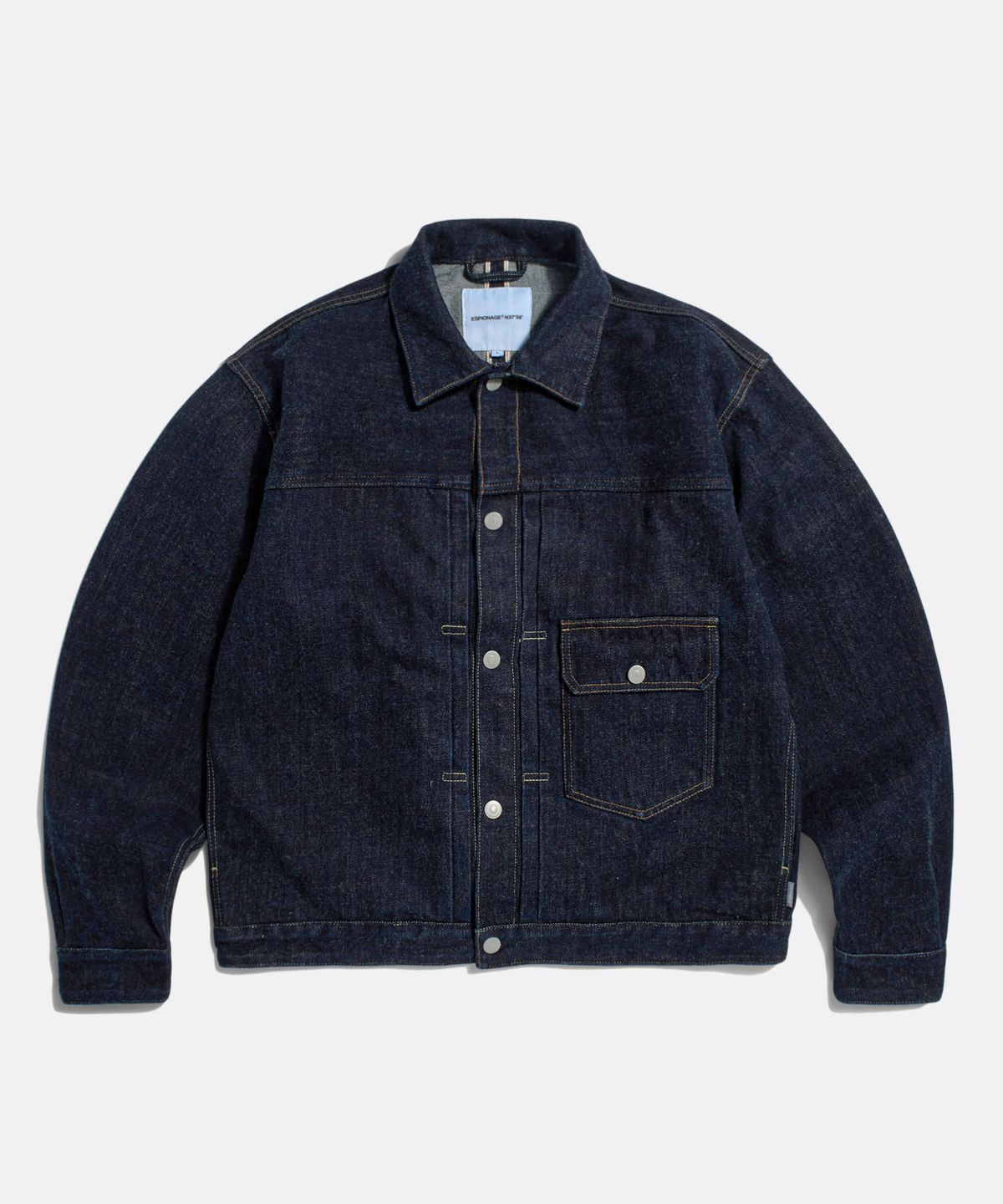 에스피오나지(ESPIONAGE) Type 1 Selvedge Denim Trucker Jacket Dark Indigo