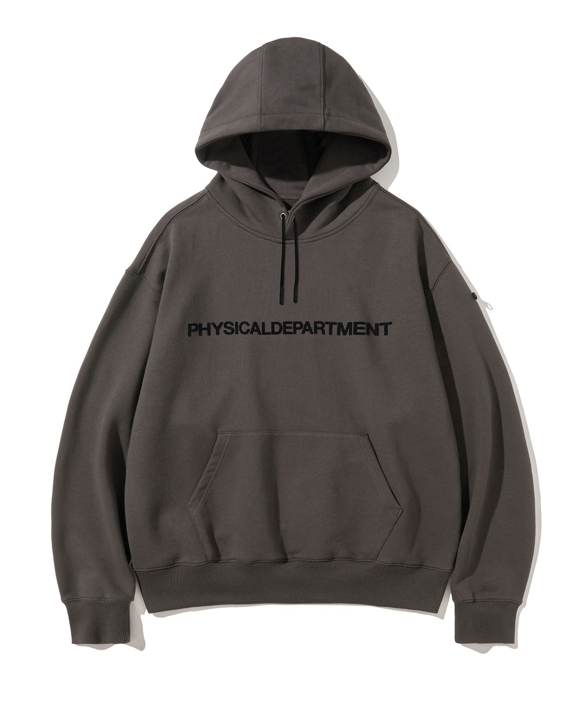 피지컬 디파트먼트(PHYSICAL DEPARTMENT) P-Dept 오리지널 로고 후드 차콜