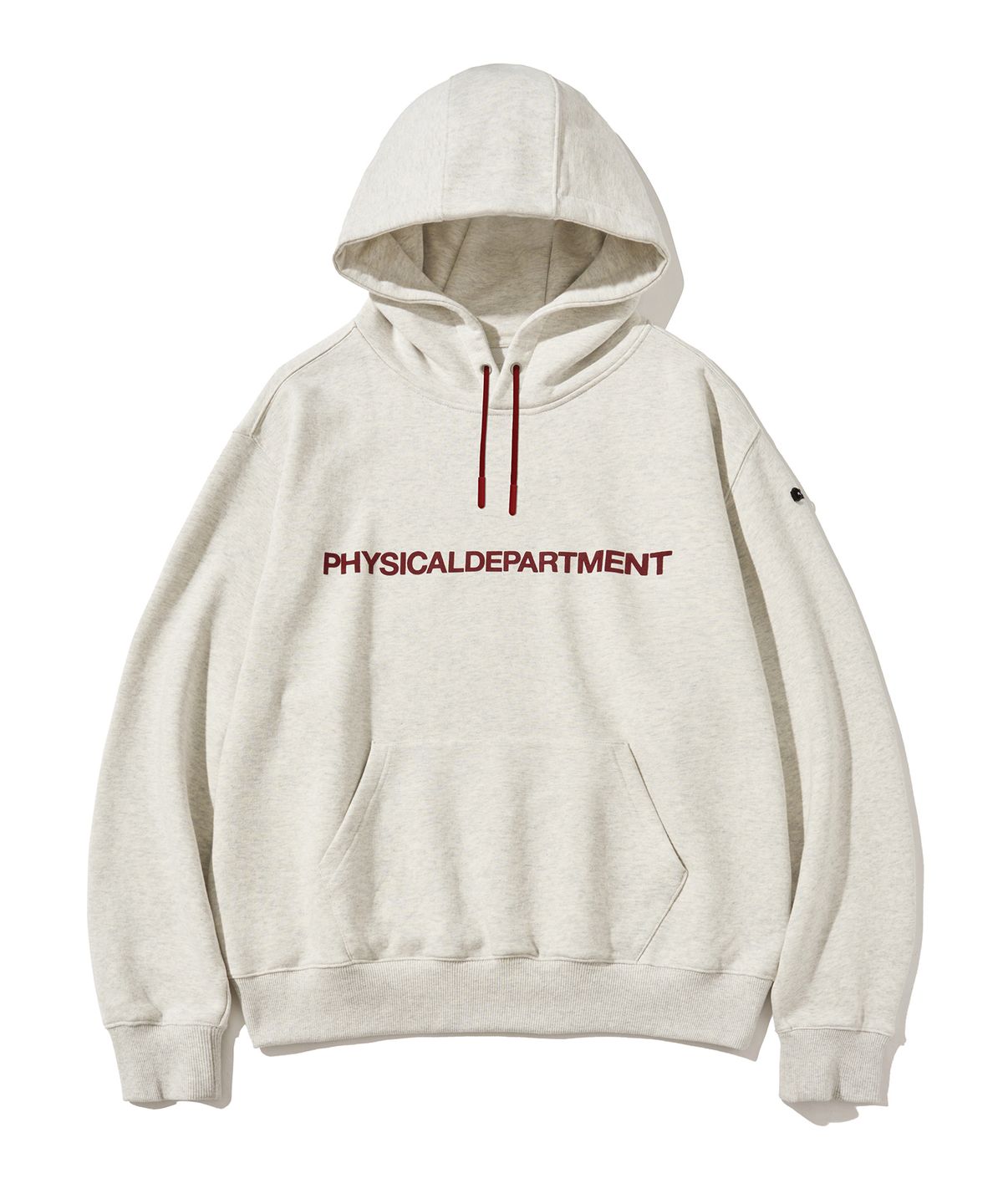 피지컬 디파트먼트(PHYSICAL DEPARTMENT) P-Dept 오리지널 로고 후드 오트밀